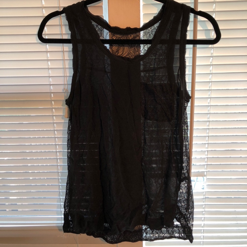 Black lace top